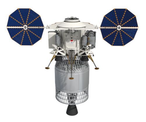A render of the Lanyue spacecraft. ©China Manned Space Agency