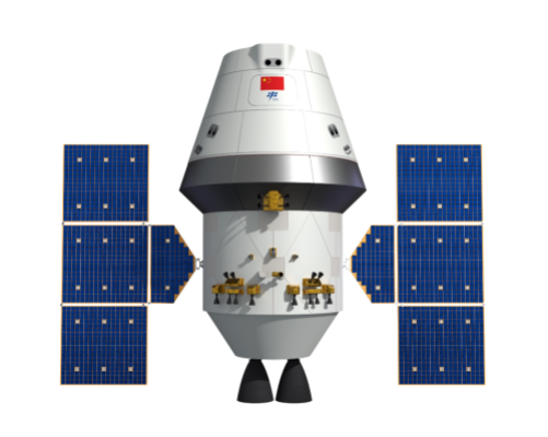 A render of the Mengzhou spacecraft. ©China Manned Space Agency