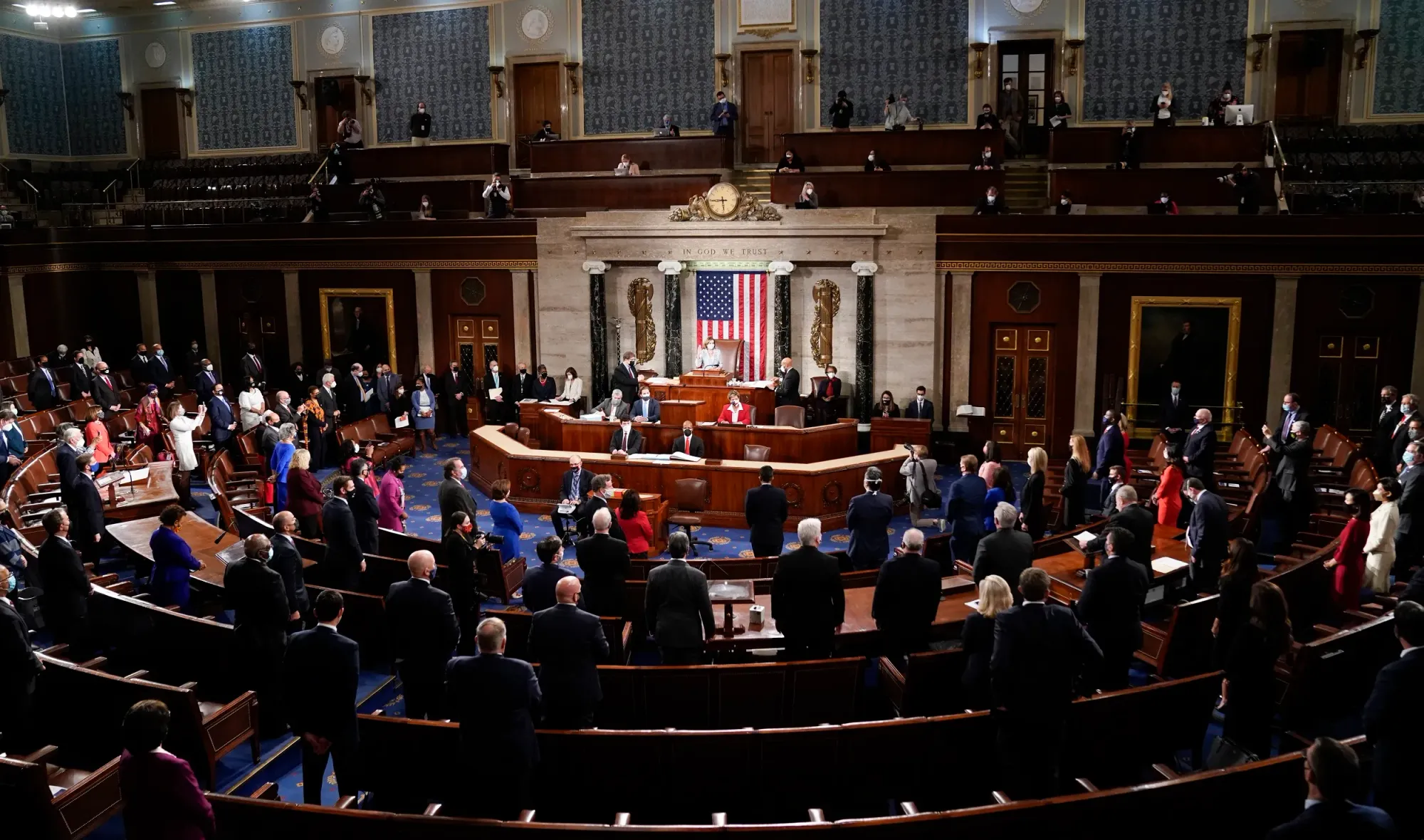U.S. Congress at the U.S. Capitol in Washington DC in January 2021. ©Erin Scott/Pool via AP