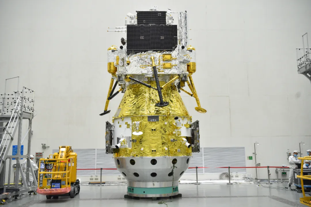 The Chang'e 6 spacecraft during integration. ©China Academy of Space Technology
